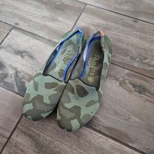 Rothy's Olive Camo Loafers